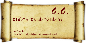 Oláh Oktávián névjegykártya